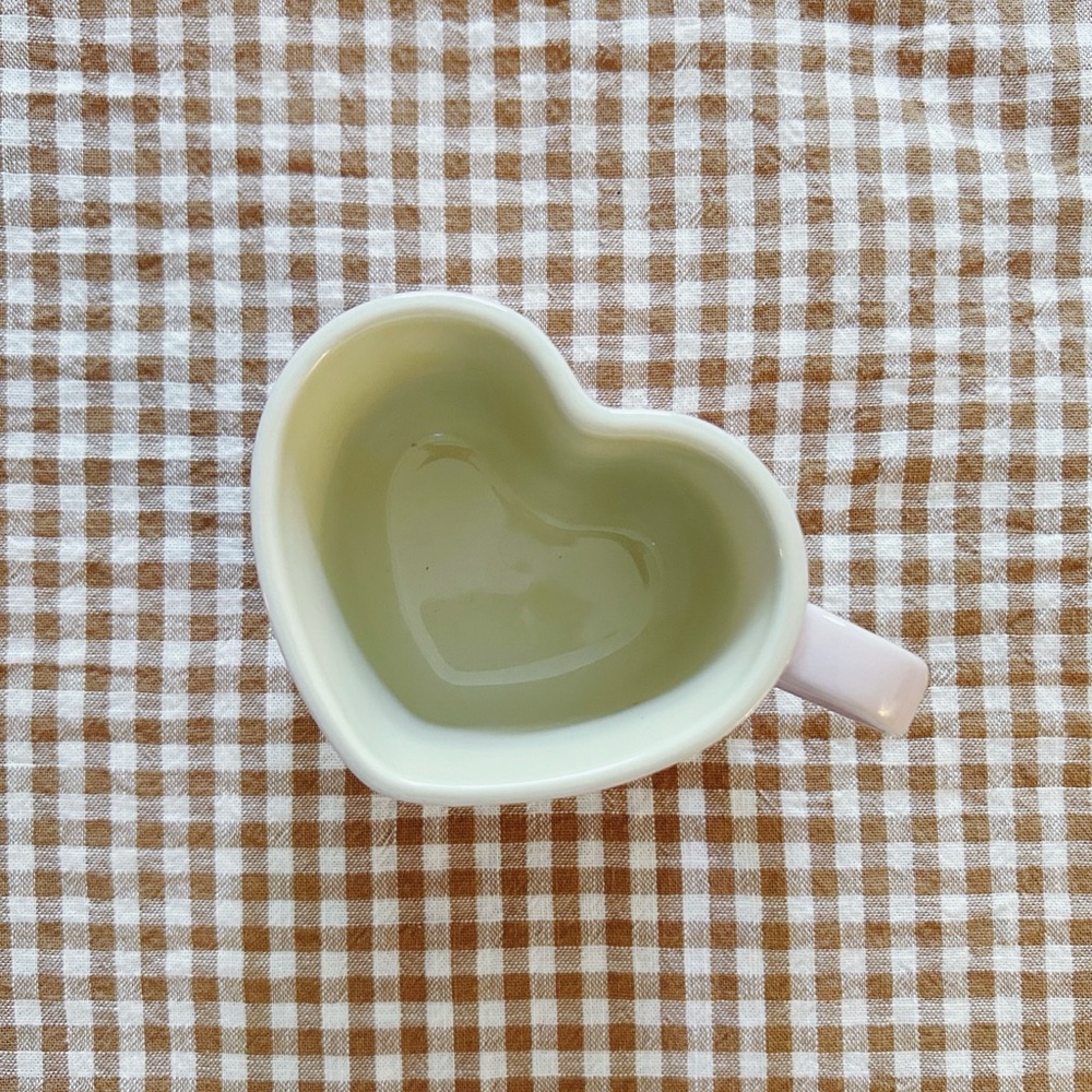 Le Creuset Heart-Shaped Pink Mug